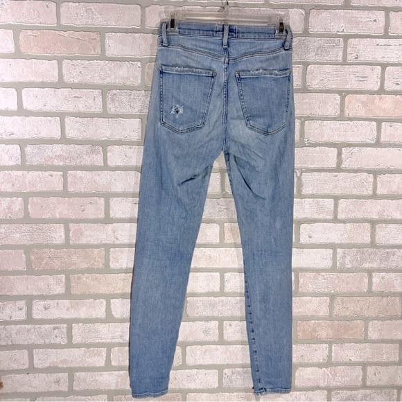 Agolde Sophie Midrise Skinny Raw Hem Jeans Size 25 - Picture 8 of 12